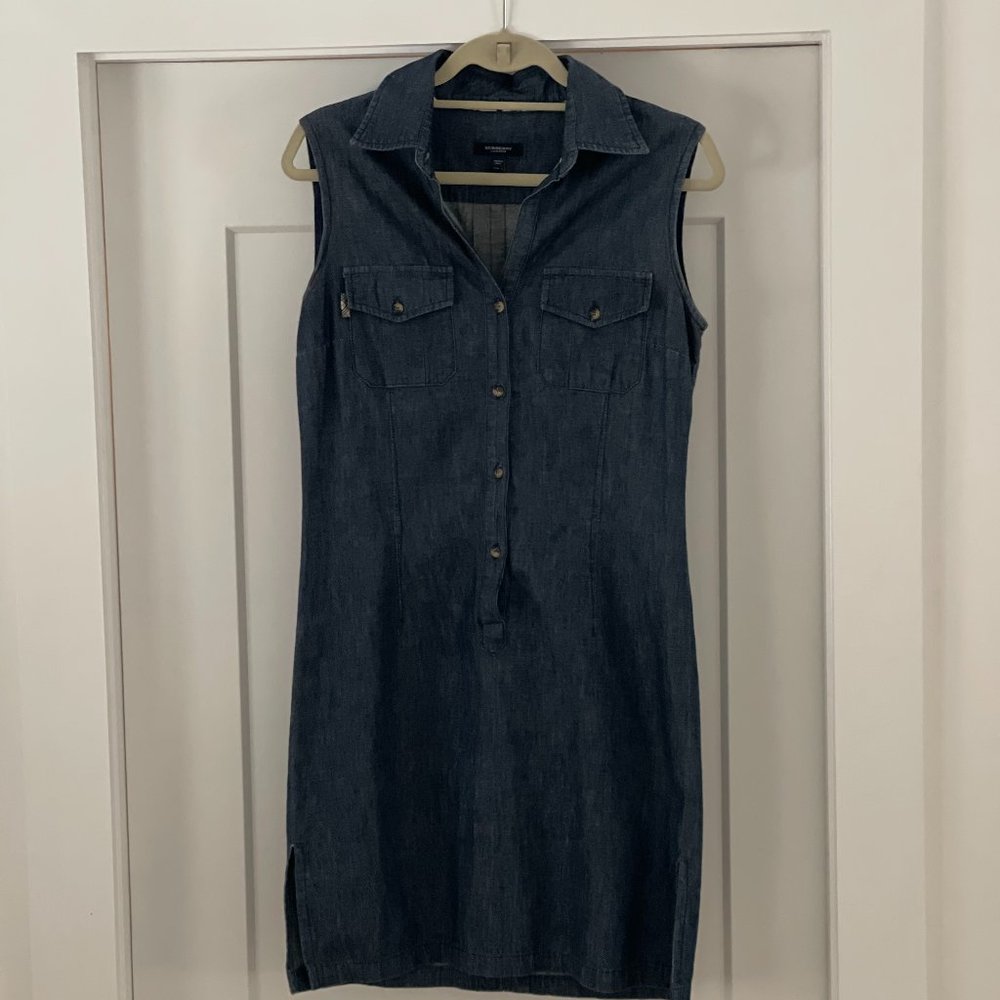 Burberry Denim Sleeveless Dress